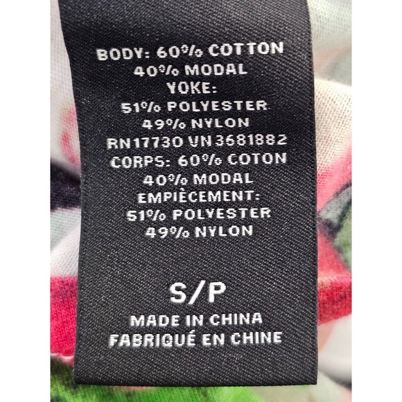 ALK Women's S Prabal Gurung Target Sheer Top Sleeveless Floral Blouse Shirt Tank - Picture 9 of 9